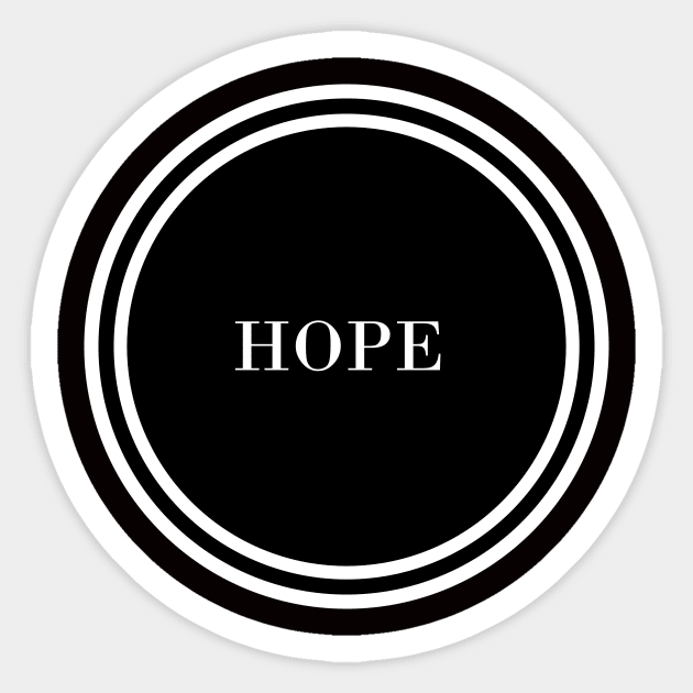 Classic Hope logo Sticker by chris m